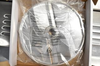 AvaMix Goliath dicing grid and slicing plate, 3/8" and 5/32", new scratch and dent, sealed in packaging, visible label text.