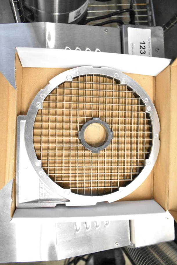 AvaMix 928AP38DICE 3/8" dicing grid for Goliath Series, new condition, metal construction inside cardboard packaging.