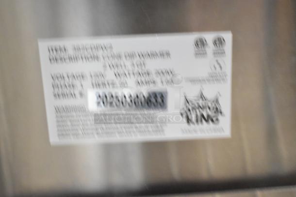 BRAND NEW Carnival King 382CDPW2 3 Qt. Double Cone Dip Warmer; minor scratch and dent; 120V, 1 phase, label shows specs.