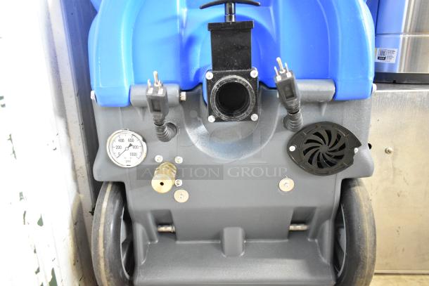 BRAND NEW Lavex Dual 3-Stage Heated Carpet Extractor, 12 Gallon, 500 PSI, with 25' hoses and 12" stainless steel wand. Scratch and dent.