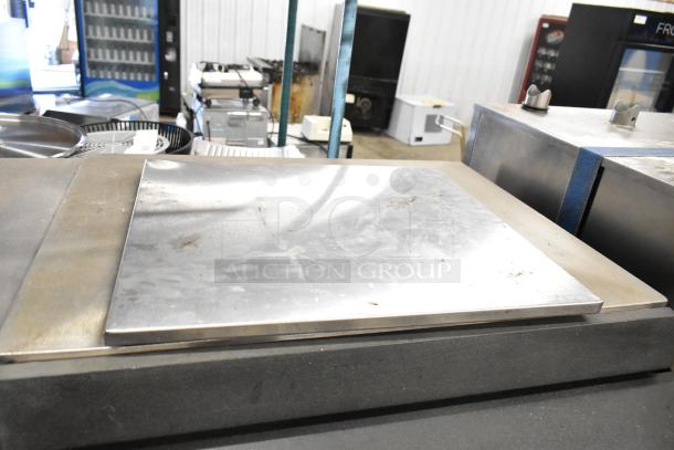 Cleveland Commercial 2 Deck Pressure Steam Cabinet, stainless steel, used condition, ideal for high-volume cooking.