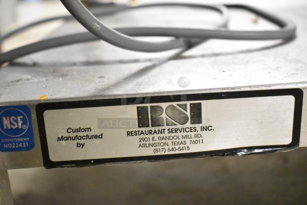 Brand new BKI AETG101R stainless steel combi convection oven. NSF certified label for Restaurant Services, Inc. Arlington, Texas.