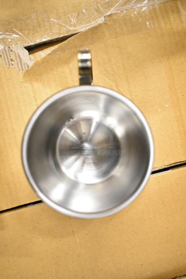 2 new Acopa Alchemy 16 oz. Moscow Mule mugs, dark antique copper, customizable, slight scratch and dent condition.