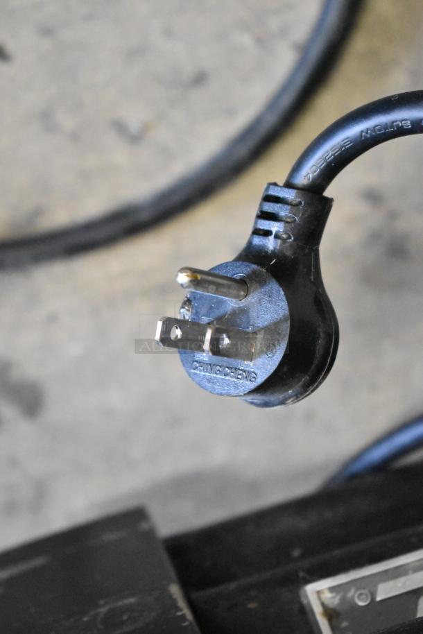 Power plug of 2020 True GDM-49-HC Commercial 2 Door Cooler. 115V, 1 Phase.