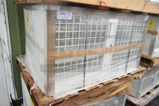 Brand new security case floor, model 35352944C052, with grid design. Some scratches and dents visible. Wrapped on pallet.