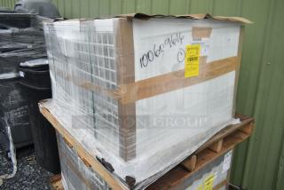 Brand new 35352944C052 security case, floor model with grid. Scratch and dent condition, sealed in wrap, labeled with details.