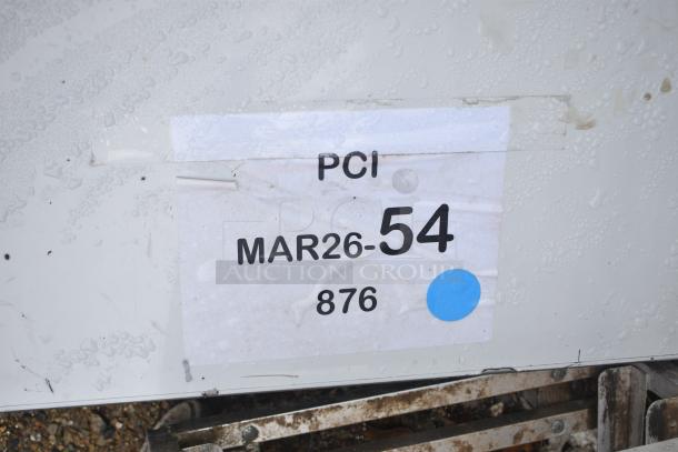 BRAND NEW SCRATCH AND DENT Regency 600ST3048L counter with single bay sink, no legs, labeled "PCI MAR26-54".