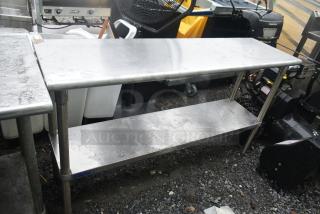 Commercial Table w/ Under Shelf.