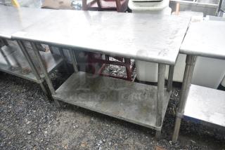 Commercial Table w/ Under Shelf.