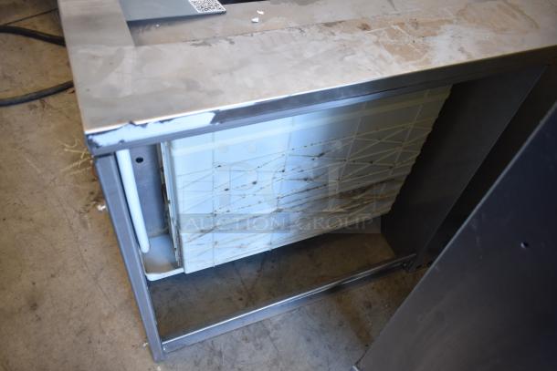 2021 Ice-O-Matic ICE1506HT2 commercial ice head, 208-230V, 1 phase; visible wear on exterior; dirty ice grid.