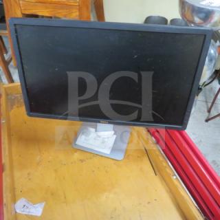 Dell flat panel monitor on a stand, black frame, visible Dell logo, good condition, no visible screen damage.
