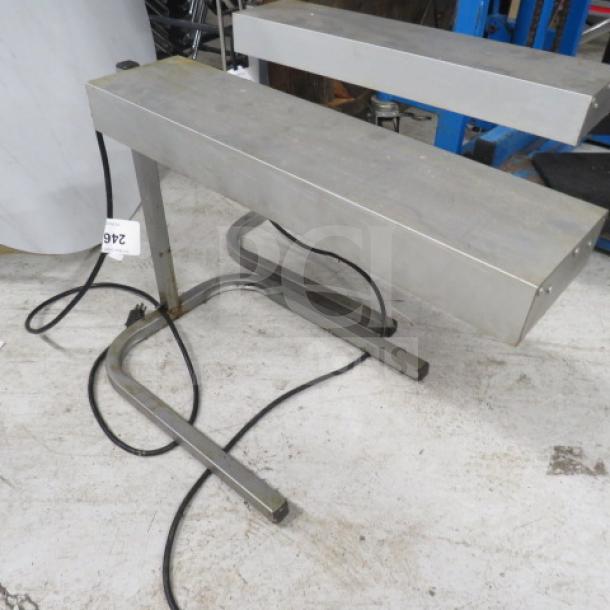 Nemco Food Warmer, model 6152-24, 120V, 500W, stainless steel, dimensions 25x14x17 inches, used condition with power cord.