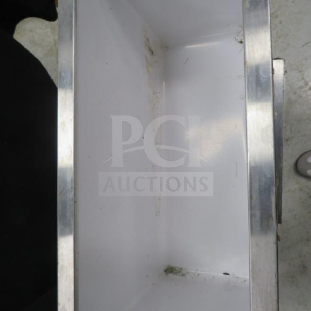 Stainless steel Server insulated base holder, Model SB-4, 20x9x11.5 inches. Used condition.