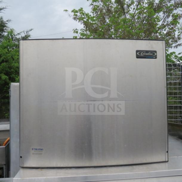 Cornelius Ice Maker Head, Model XAC830, 230 Volt, 1 Phase, 24x30x25 inches, stainless steel, in good condition with visible logos.