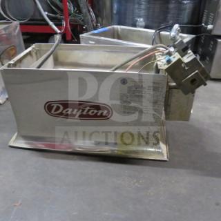 Dayton Infrared Radiant Heater, Model 3E132E, in used condition with visible brand logo and specifications label.