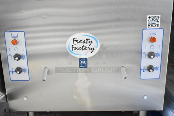 Brand new Frosty Factory 217W 16 Qt. double cylinder frozen cocktail machine, scratch and dent, 115V, 1 phase.