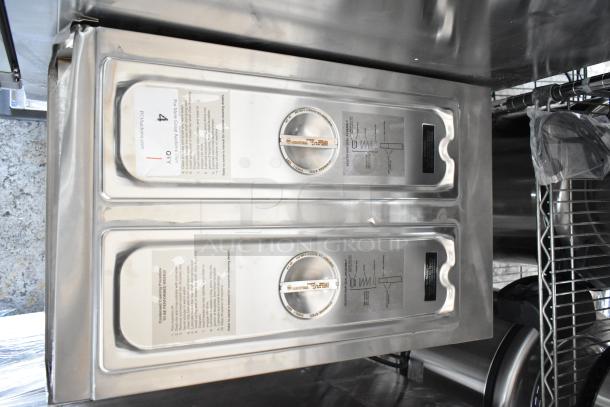 BRAND NEW 2026 Frosty Factory 217W frozen cocktail machine, double cylinder, stainless steel, slight scratch and dent, commercial use.