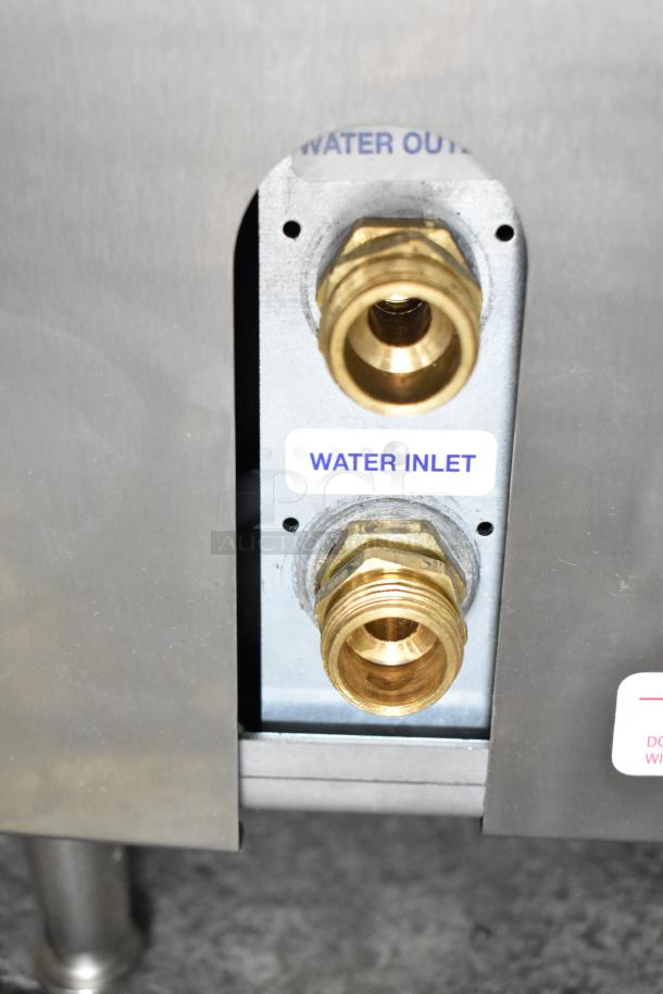 2026 Frosty Factory 217W frozen cocktail machine, water inlet and outlet connections visible, brand new condition.