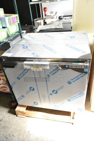Brand new Beverage Air UCR32AHC-ADA undercounter cooler, single door, 115V, scratch and dent condition.