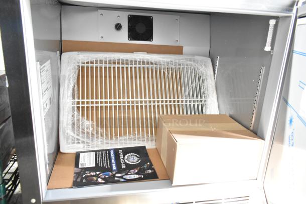 Beverage Air UCR32AHC-ADA undercounter cooler, brand new with visible scratch and dent, 115 Volts, 1 Phase, interior shelves wrapped, includes manual.