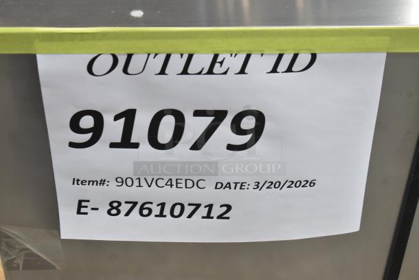 Brand new Vulcan VC4ED convection oven, scratch and dent, view doors, thermostatic controls, Outlet ID 91079 shown.