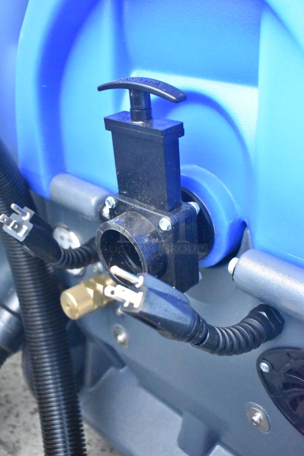 Lavex 842HT123ST heated carpet extractor with 25' hoses and 12" wand, 12-gallon, 500 PSI, scratch and dent condition.