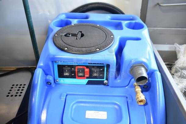 BRAND NEW Lavex 842HT123ST Dual 3-Stage Heated Carpet Extractor, 12 Gallon, 500 PSI, 25' Hoses, 12" Wand, scratch and dent.