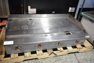 BRAND NEW Cooking Performance Group 48" electric griddle, model 351GCPG48M, minor scratches, 208/240 volts, countertop use.