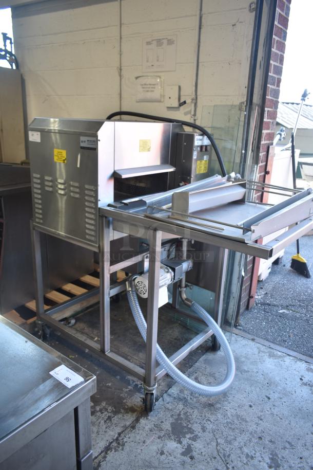 Belshaw 22306W Thermoglazing Station on casters, stainless steel, 208V, 1 phase, used condition, visible labels and controls.