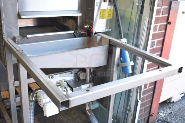Belshaw 22306W Thermoglazing Station, stainless steel, 208V, 1 phase, on commercial casters, visible control labels.