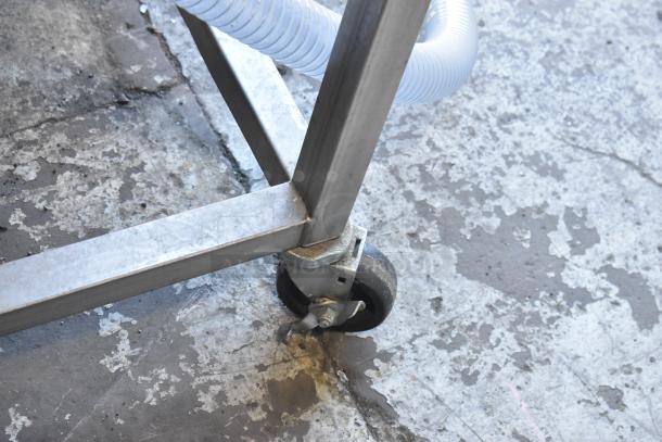 Belshaw 22306W commercial thermoglazing station, shown on durable caster for mobility. 208 Volts, 1 Phase.