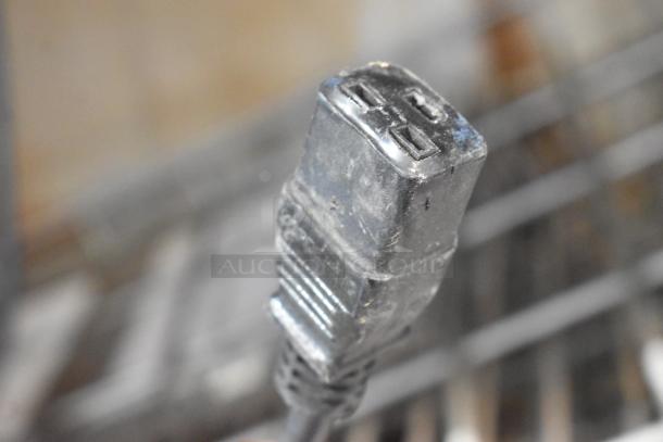 Plug of a Douglas SD-20-ELEL Commercial Pot and Pan Washer, 480 Volts, 3 Phase, showing wear.