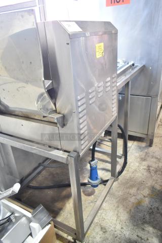 2017 Belshaw Adamatic TG-50 thermoglazing station, stainless steel, on casters. 208V, 1 phase, commercial-grade condition.