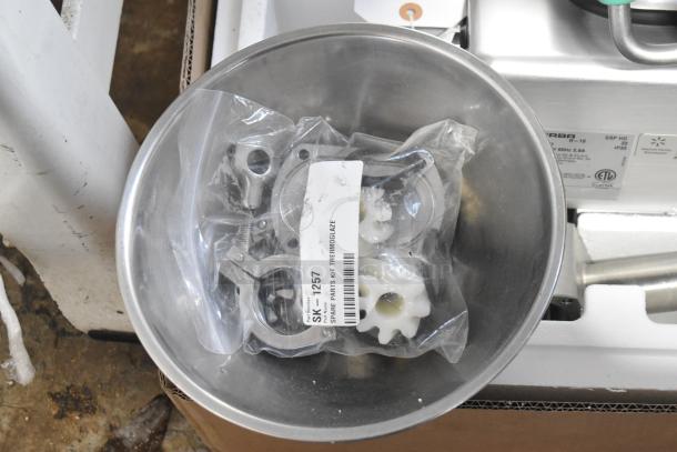 2019 Bizerba GSP HD meat slicer, commercial countertop model, 120V, 1 phase, with spare parts kit.