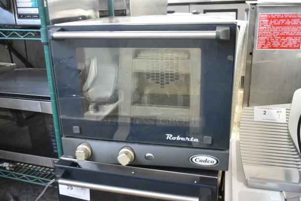 Cadco Unox XAF003 Roberta metal commercial convection oven, countertop model, electric, 120V, excellent condition.