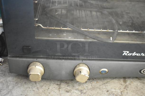 2016 Cadco Unox XAF003 Roberta convection oven, metal finish, countertop design, electric, 120V, 1 phase, visible controls.