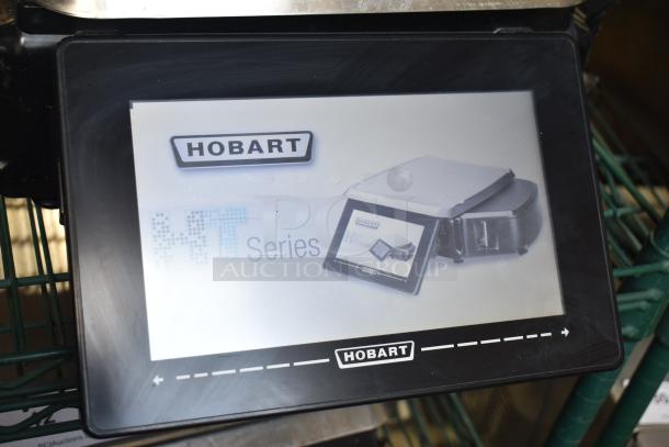 2016 Hobart HTi-7LH commercial food portioning scale, tested and working, 120/208-240V, 1 phase. Display screen shown.