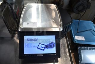 2017 Hobart HTi-7LH26 commercial food portioning scale, tested and working, 120/208-240V, clear display, stainless steel surface.