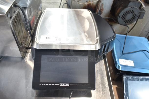 2017 Hobart HTi-7LH26 commercial countertop food portioning scale, tested, working, 120/208-240V, 1 phase.