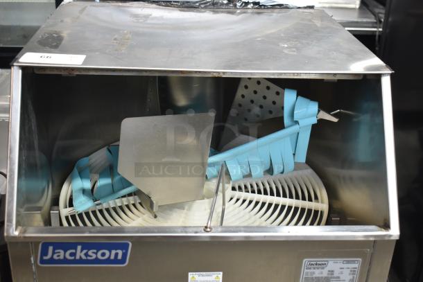 2024 Jackson DELTA 1200 glass washer, commercial low-temp, 1200 glasses/hr, 208/230V, 1 phase, stainless steel exterior.