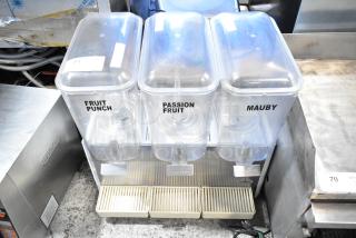 Crathco Commercial Countertop 3 Hopper Refrigerated Beverage Machine. 115 Volts, 1 Phase.