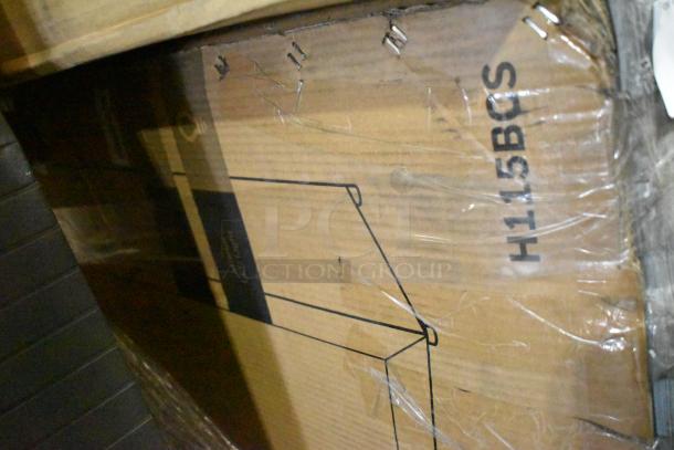 BRAND NEW SCRATCH AND DENT Honeywell H115BCS 115 Can Cooler, 115 Volts, 1 Phase, in original packaging, model number visible.