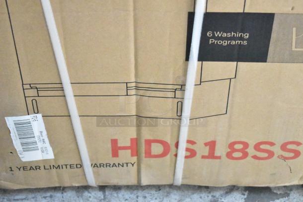 2 brand new Honeywell HDS18SS dishwashers, 8 place settings, 6 washing programs, Energy Star, in original packaging.