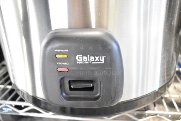 BRAND NEW Galaxy 177RCSG60 60 Cup Electric Rice Cooker/Warmer, scratch and dent, 120V, single phase, keep warm/cook settings.