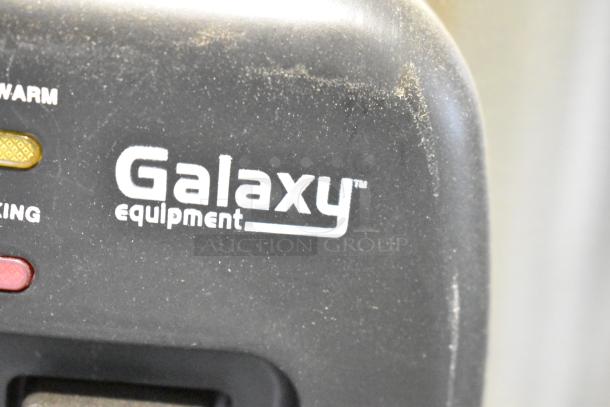 "Galaxy 177RCSG60 rice cooker control panel with brand logo and cooking mode indicators."