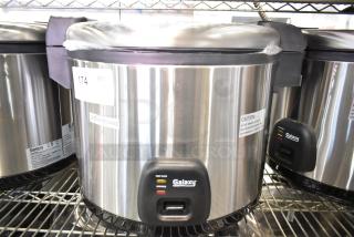 BRAND NEW SCRATCH AND DENT! 2024 Galaxy 177RCSG60 Countertop 60 Cup (30 Cup Raw) Electric Rice Cooker / Warmer. 120 Volts, 1 Phase.