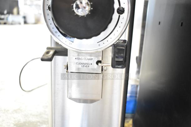 2025 Bunn GVH Commercial Coffee Grinder, 120V, single phase, with bag clamp and cleaning lever, excellent condition.