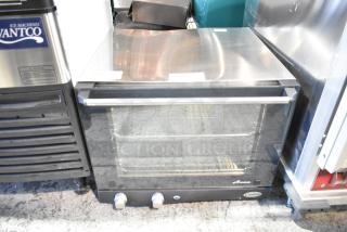 Cadco Unox Anna XAF023-US stainless steel convection oven, electric, 208-240V, like-new condition, visible controls.