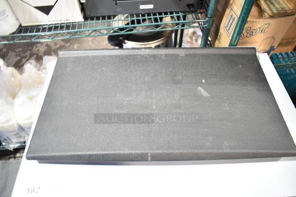 "Avantco commercial ice machine, scratch and dent condition, black lid, visible scuffs, new and unused, self-contained unit."