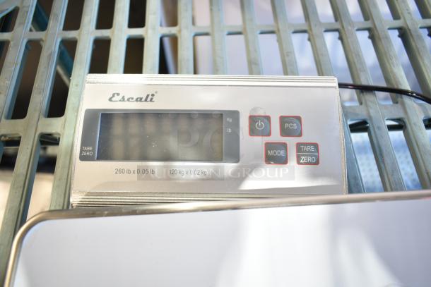 BRAND NEW SCRATCH AND DENT Escali 120S Countertop Scale. Digital display, tare function, weighs up to 260 lbs.